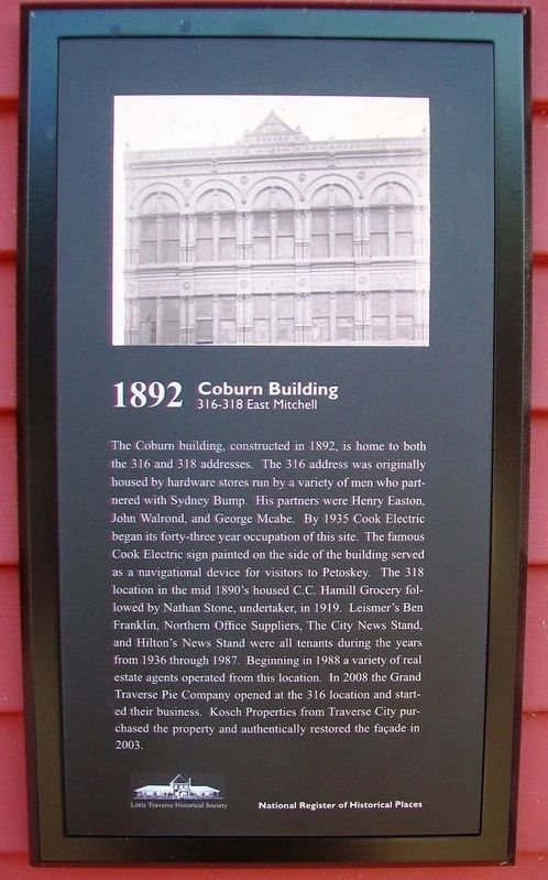 Coburn Building Marker image. Click for full size.