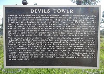 Devils Tower Marker image. Click for full size.