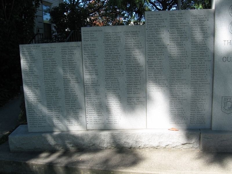 Putney Veterans Monument. Click for full size. Putney Veterans Monument image. Click for full size.