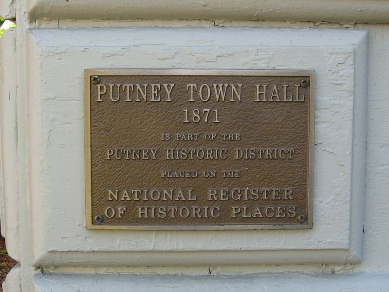 Putney Town Hall Marker image. Click for full size.