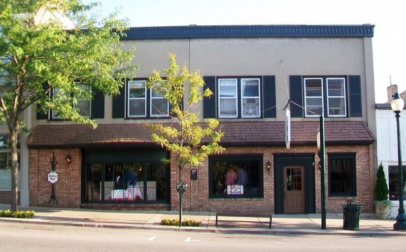 The Pop Corn King Building and Marker. Click for full size. The Pop Corn King Building and Marker image. Click for full size.