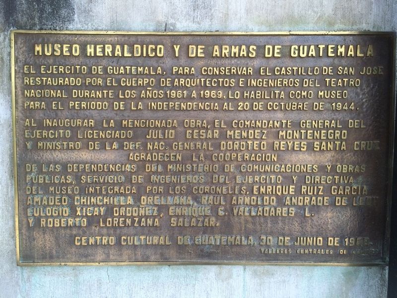 The Guatemalan Military Museum Marker image. Click for full size.