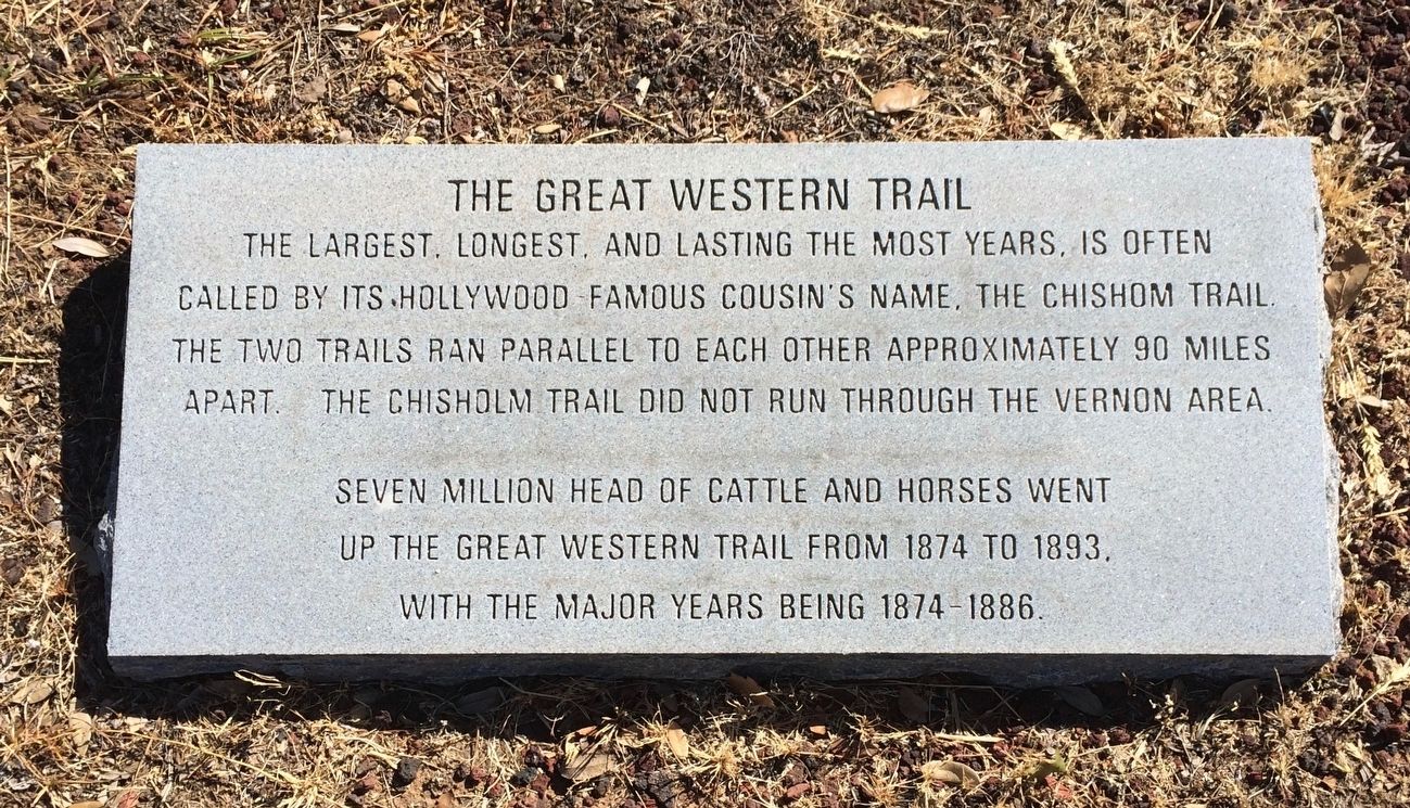 The Great Western Trail Marker image. Click for full size.
