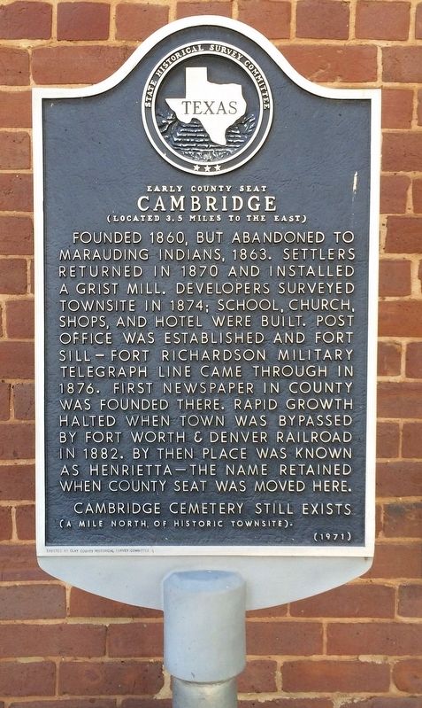 Cambridge Marker image. Click for full size.