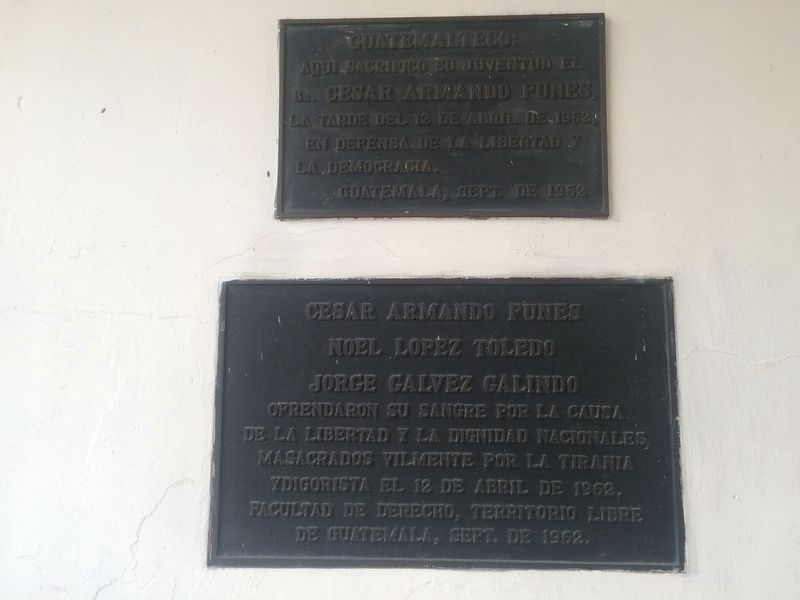 Students Massacred on April 12, 1962 Marker image. Click for full size.