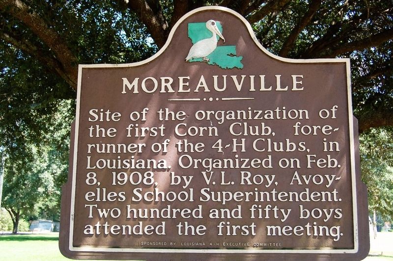 Moreauville Marker image. Click for full size.