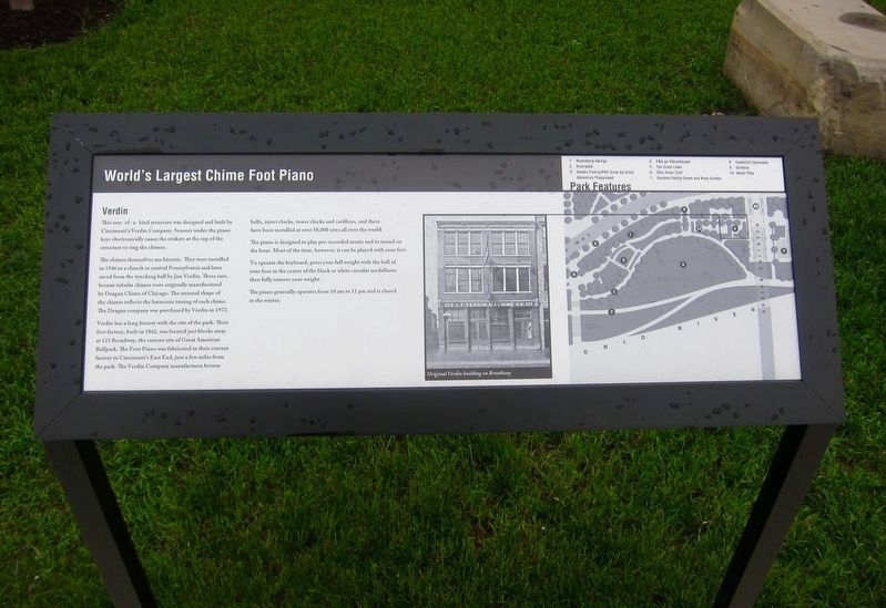 World’s Largest Chime Foot Piano Marker. Click for full size. World’s Largest Chime Foot Piano Marker image. Click for full size.
