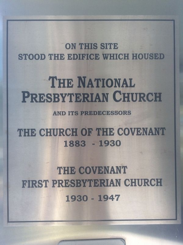 The National Presbyterian Church Marker image. Click for full size.