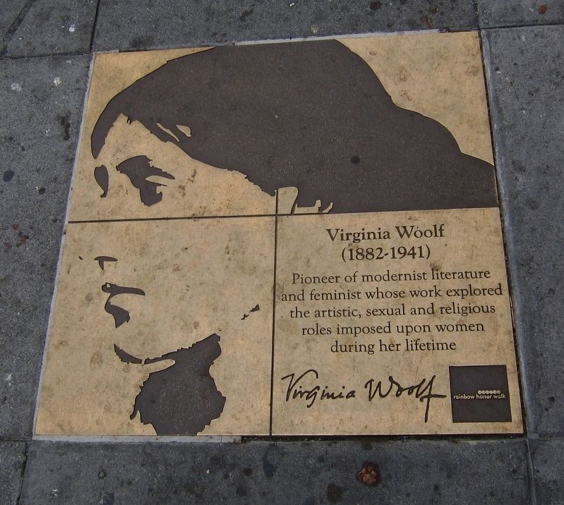 Virginia Woolf Marker image. Click for full size.
