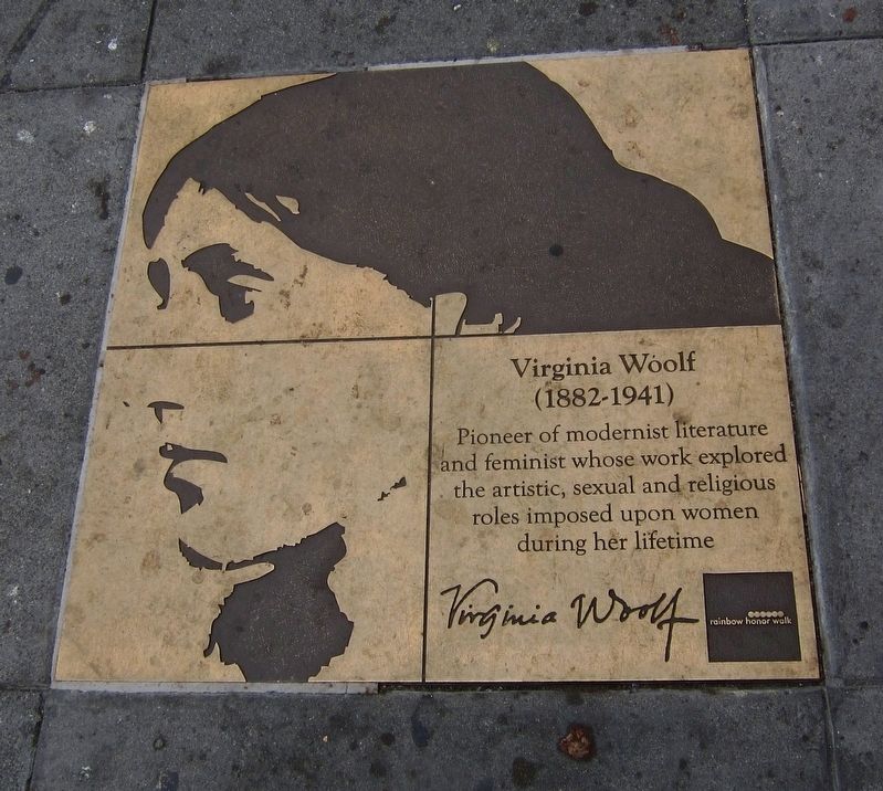 Virginia Woolf Marker. Click for full size. Virginia Woolf Marker image. Click for full size.