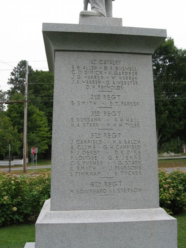 Lyme Civil War Monument. Click for full size. Lyme Civil War Monument image. Click for full size.