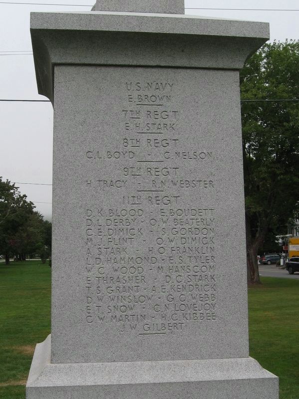 Lyme Civil War Monument. Click for full size. Lyme Civil War Monument image. Click for full size.
