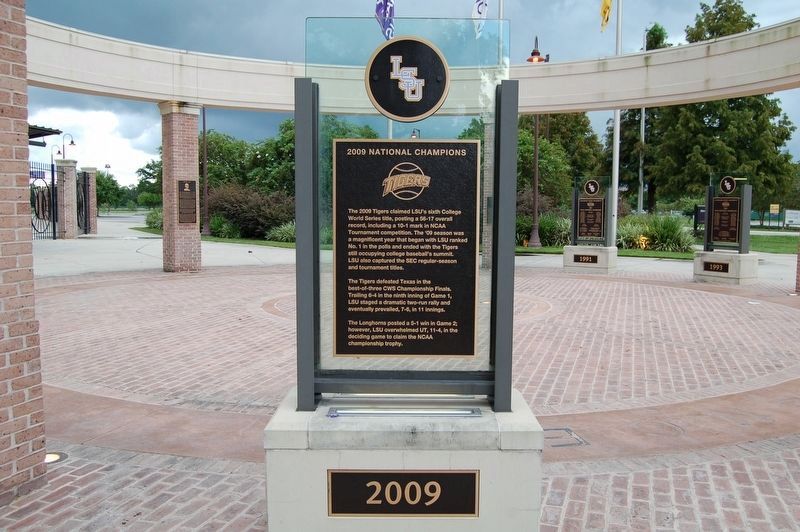 2009 National Champions Marker image. Click for full size.