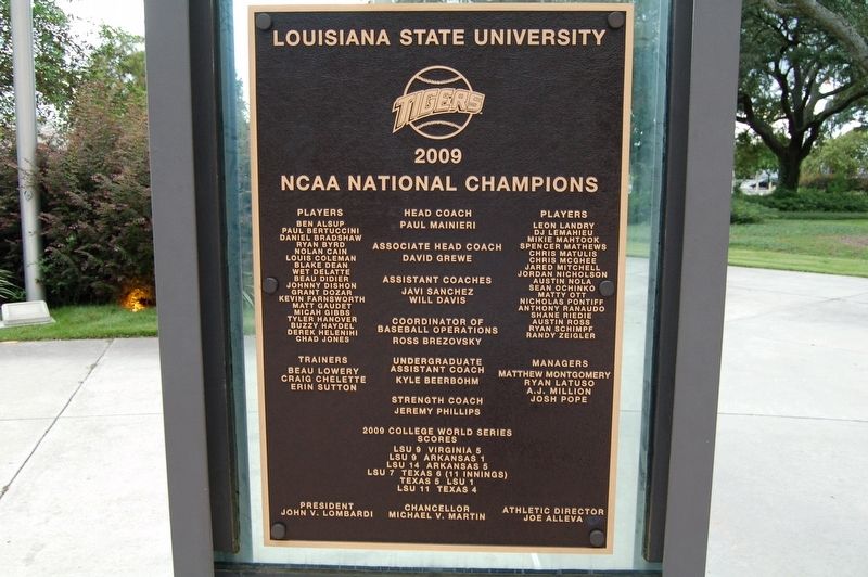 2009 National Champions Marker image. Click for full size.