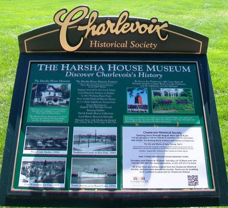The Harsha House Museum Marker image. Click for full size.