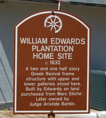 William Edwards Plantation Home Site Marker image. Click for full size.