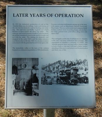 Later Years of Operation Marker image. Click for full size.
