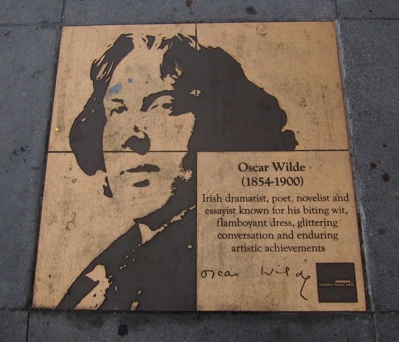 Oscar Wilde Marker. Click for full size. Oscar Wilde Marker image. Click for full size.