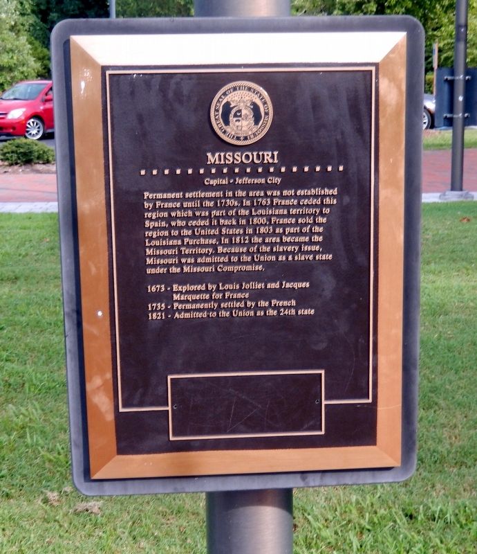 Missouri Marker. Click for full size. Missouri Marker image. Click for full size.