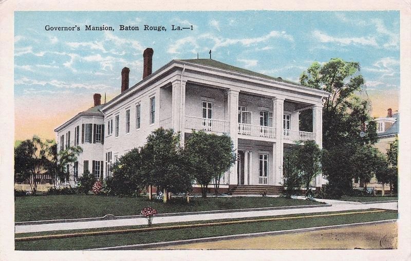 The Old Governor's Mansion - Postcard of Old Old Governor's Mansion image. Click for full size.