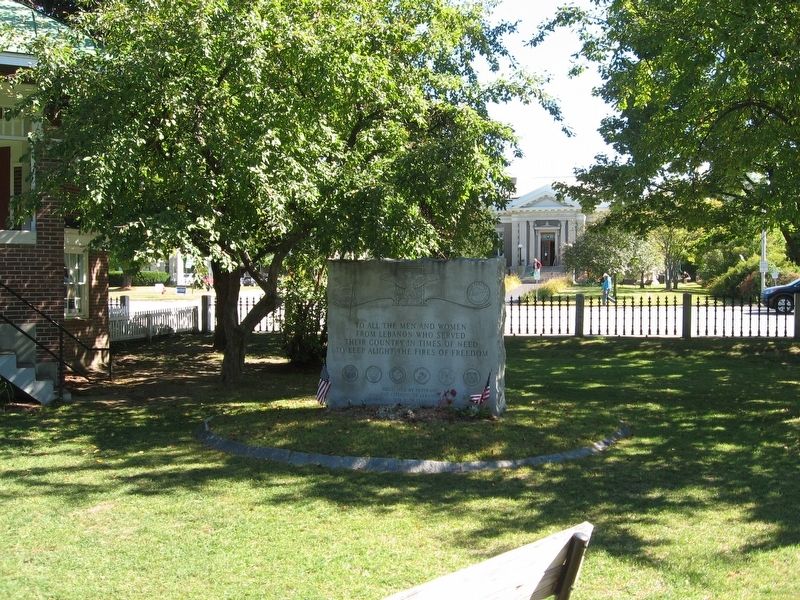 Lebanon Veterans Monument image. Click for full size.
