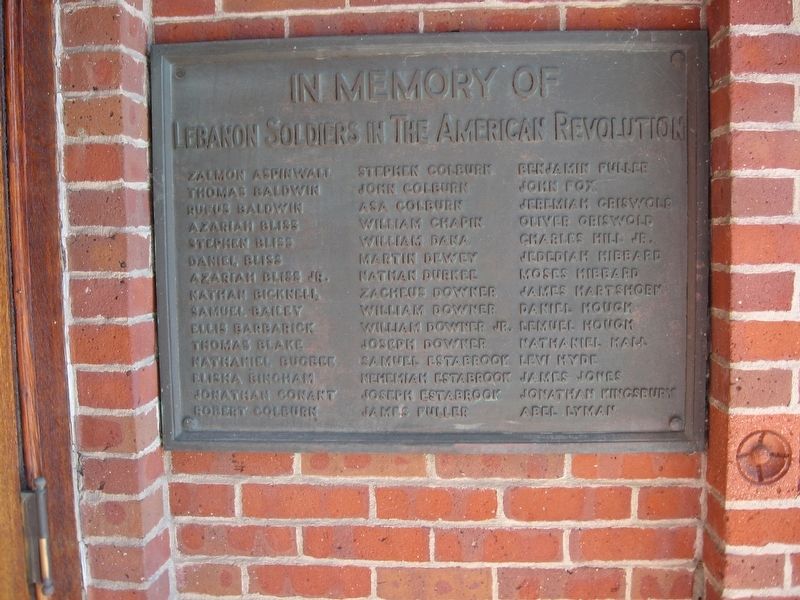 Lebanon Soldiers of the American Revolution Marker image. Click for full size.