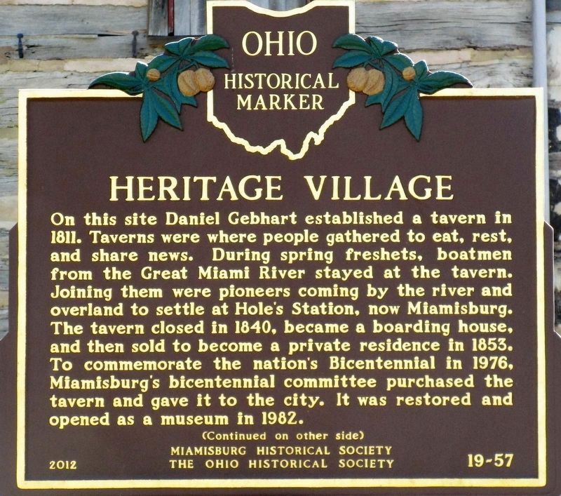 Heritage Village Marker. Click for full size. Heritage Village Marker image. Click for full size.