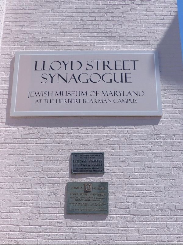 Lloyd Street Synagogue Marker image. Click for full size.