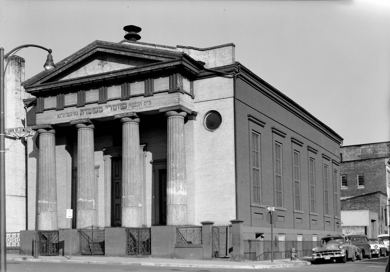 Lloyd Street Synagogue - October 1958 image. Click for full size.