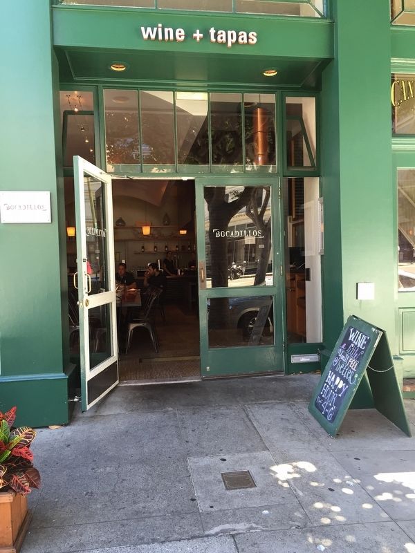 The Black Cat Caf� Marker - Wide View image. Click for full size.