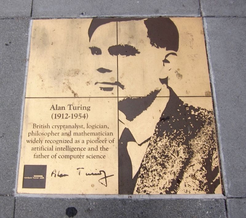 Alan Turing Marker image. Click for full size.