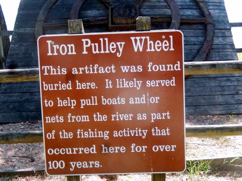 Iron Pulley Wheel Marker image. Click for full size.