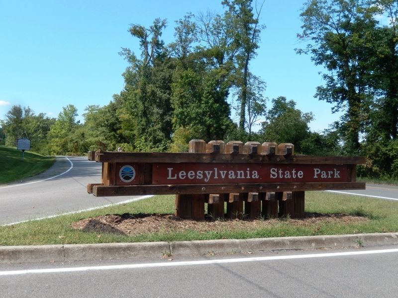 Sign at the entrance to Leesylvania State Park image. Click for full size.