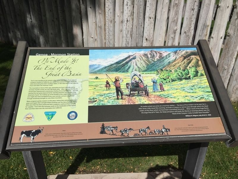 We Made It! The End of the Great Basin Marker image. Click for full size.