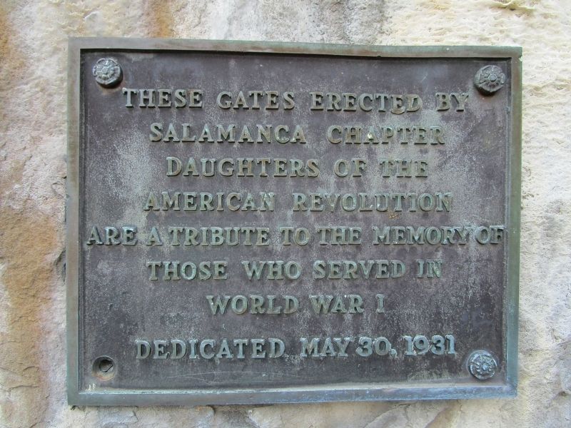 Salamanca DAR WWI Memorial image. Click for full size.