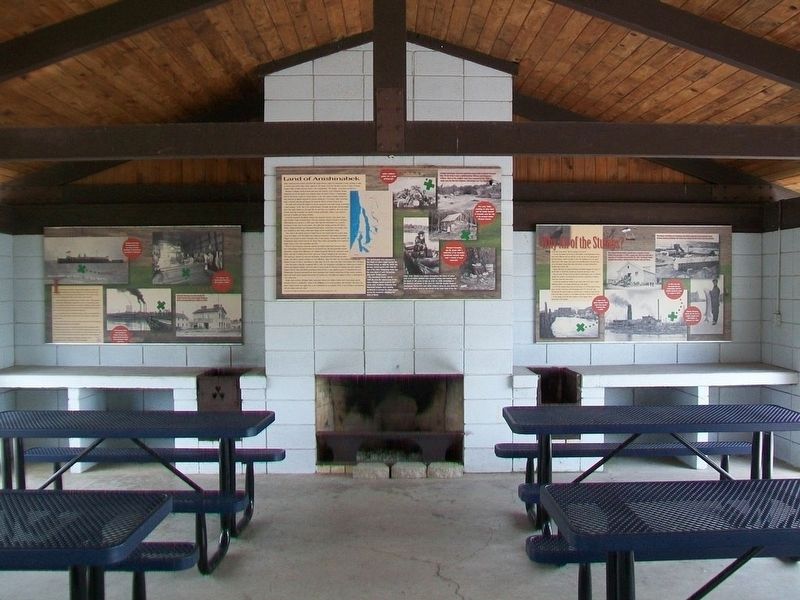Rotary Park Pavilion Markers. Click for full size. Rotary Park Pavilion Markers image. Click for full size.