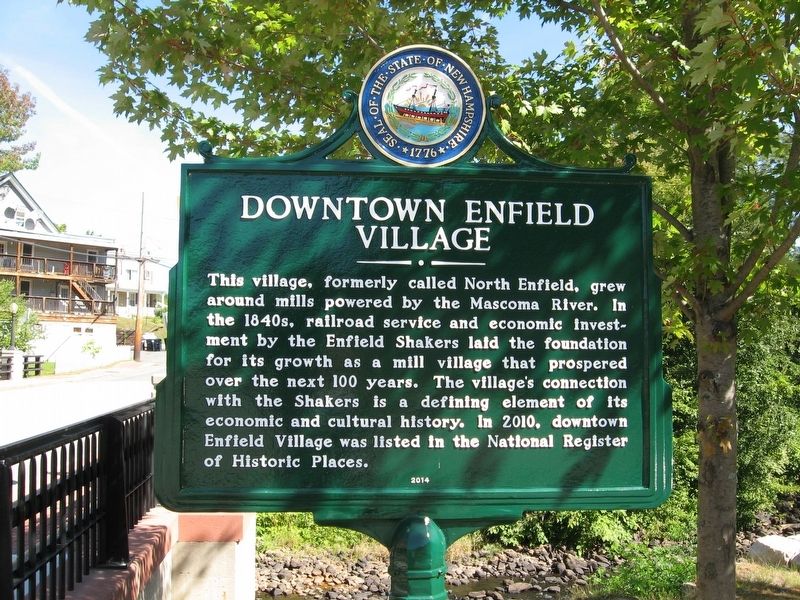 Downtown Enfield Village Marker image. Click for full size.