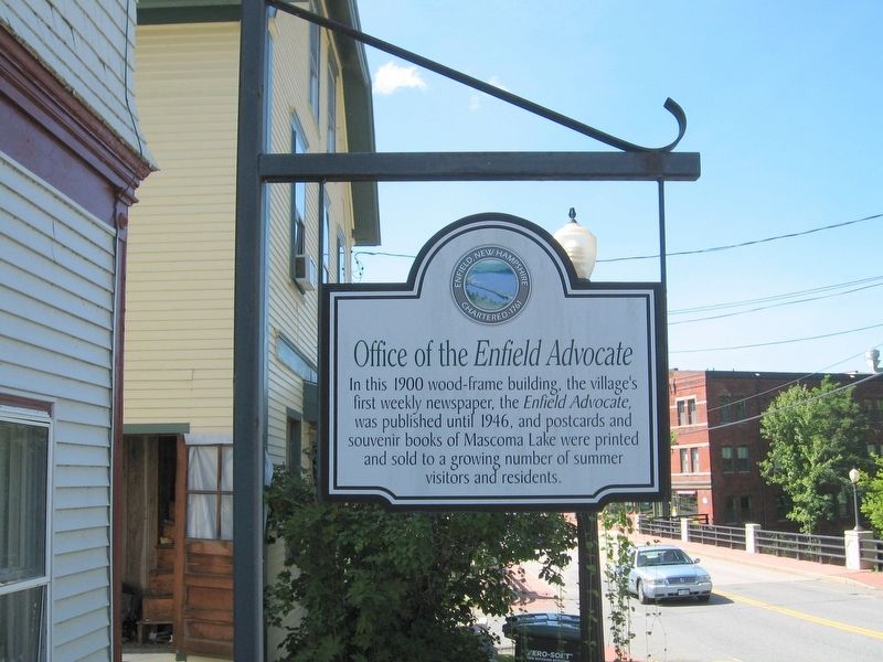 Office of the Enfield Advocate Marker. Click for full size. Office of the Enfield Advocate Marker image. Click for full size.