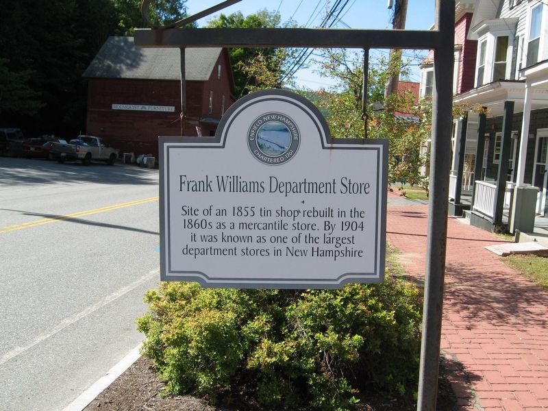Frank Williams Department Store Marker. Click for full size. Frank Williams Department Store Marker image. Click for full size.
