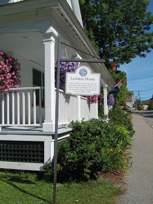 Leviston House Marker. Click for full size. Leviston House Marker image. Click for full size.