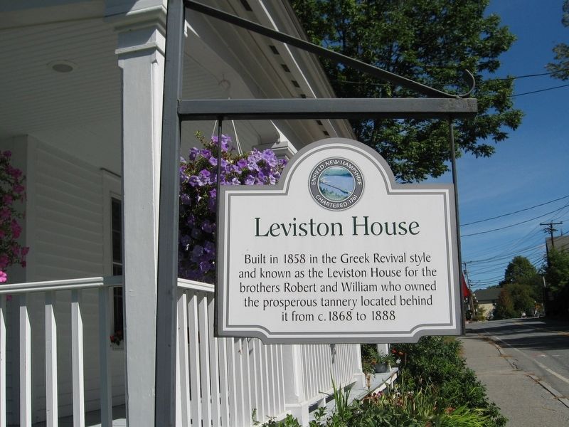 Leviston House Marker. Click for full size. Leviston House Marker image. Click for full size.