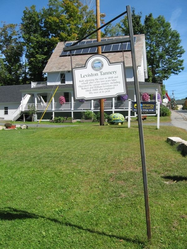 Leviston Tannery Marker image. Click for full size.