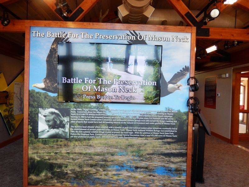 The Battle for the Preservation of Mason Neck. Click for full size. The Battle for the Preservation of Mason Neck image. Click for full size.