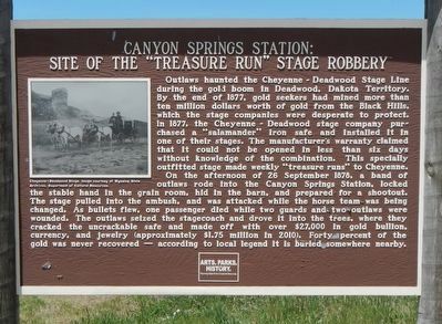 Canyon Springs Station: Marker image. Click for full size.