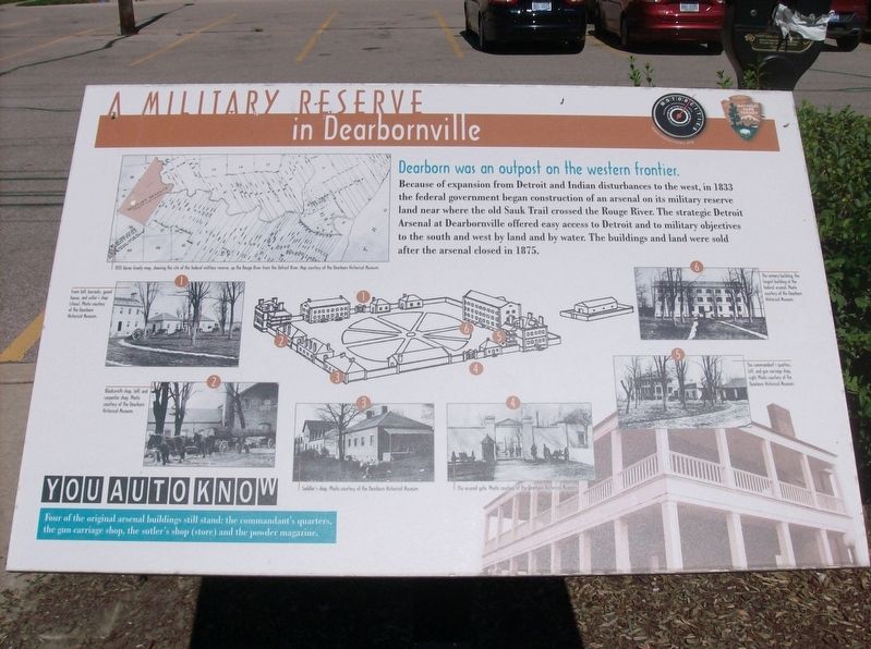 A Military Reserve in Dearbornville Marker image. Click for full size.