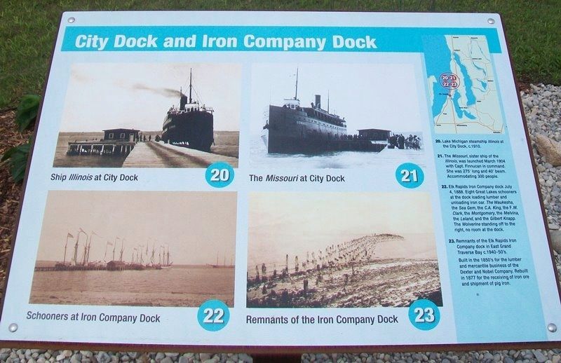 Because of the Water... Marker - City Dock and Iron Company Dock image. Click for full size.