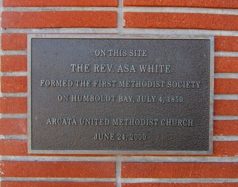 First Methodist Society on Humboldt Bay Marker. Click for full size. First Methodist Society on Humboldt Bay Marker image. Click for full size.