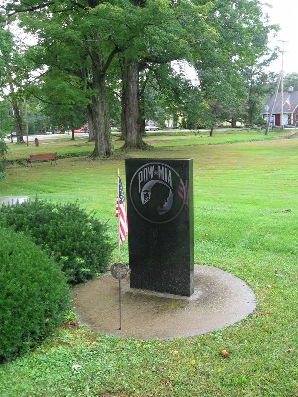 POW-MIA Monument next to the Veterans Monument image. Click for full size.