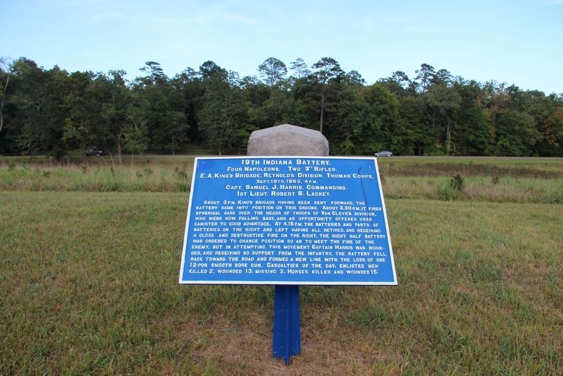 19th Indiana Battery Marker image. Click for full size.
