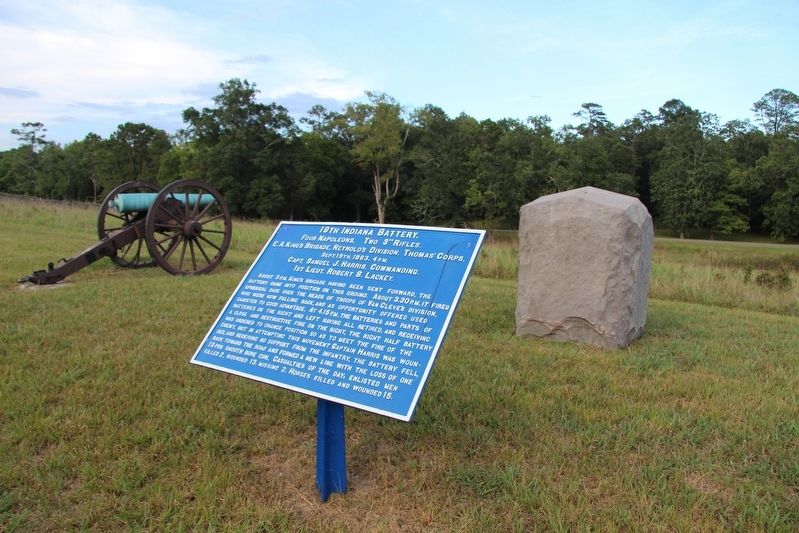 19th Indiana Battery Marker image. Click for full size.